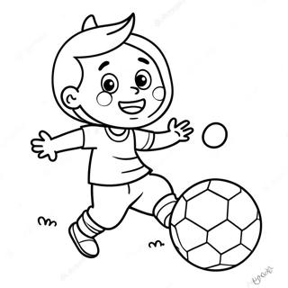 Pagina Para Colorir Do Filho Feliz Brincando Com Uma Bola 43813-36451