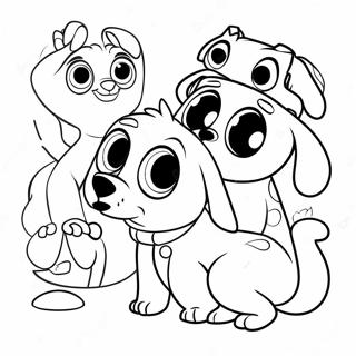 Pagina Para Colorir Da Aventura Dos Amigos Cachorrinhos 4381-3534