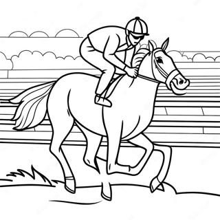 Pagina Para Colorir De Corrida De Cavalos Derby 43822-36458