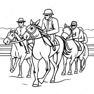 Pagina Para Colorir De Corrida De Cavalos Derby 43822-36459