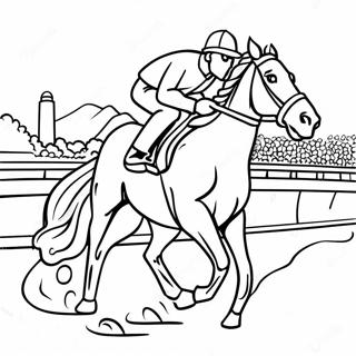 Pagina Para Colorir De Corrida De Cavalos Derby 43822-36460