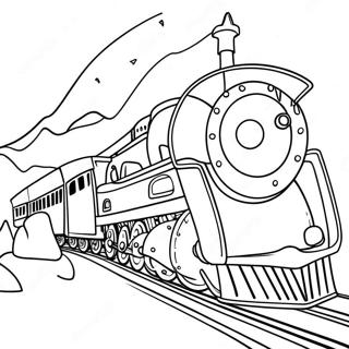 Pagina Para Colorir Do Trem Fantastico Do Polar Express 43873-36494