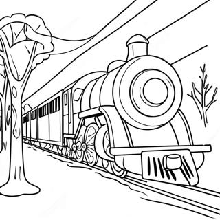 Pagina Para Colorir Do Trem Fantastico Do Polar Express 43873-36495