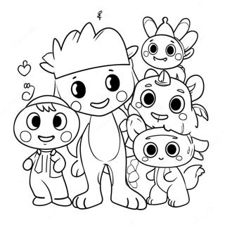 Pagina Para Colorir Personagem Vivo Com Amigos 43903-36519