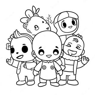 Pagina Para Colorir Personagem Vivo Com Amigos 43903-36520