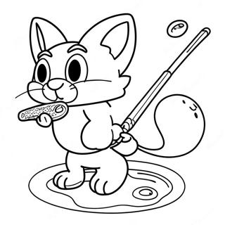 Pagina Para Colorir Da Aventura De Pesca Do Big The Cat 43983-36579