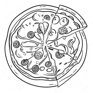 Pagina Para Colorir De Pizza Deliciosa Com Coberturas 44003-36609