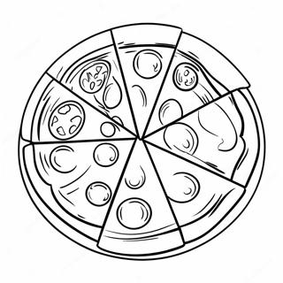 Pagina Para Colorir De Pizza Deliciosa Com Coberturas 44003-36611