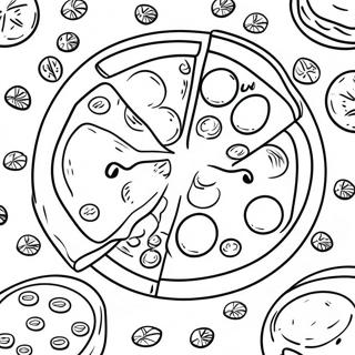 Pagina Para Colorir De Pizza Deliciosa Com Coberturas 44003-36612