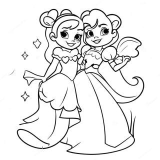 Pagina Para Colorir De Casais Magicos Da Disney 44023-36618