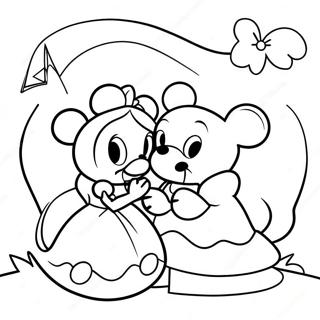 Pagina Para Colorir De Casais Magicos Da Disney 44023-36619