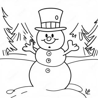 Pagina Para Colorir Do Frosty O Boneco De Neve 44032-36622