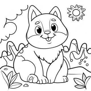 Pagina Para Colorir De Animais Adoraveis Do Dia Da Terra 44073-36657