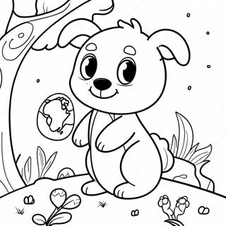 Pagina Para Colorir De Animais Adoraveis Do Dia Da Terra 44073-36660