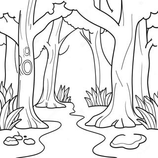 Pagina Para Colorir Da Floresta Encantada 44102-36675