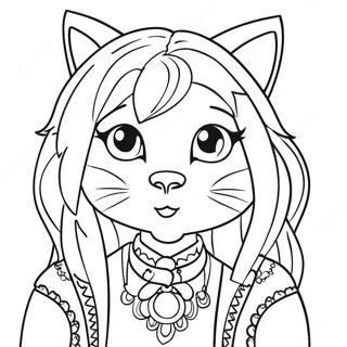 Pagina Para Colorir Da Garota Gato 4410-3554