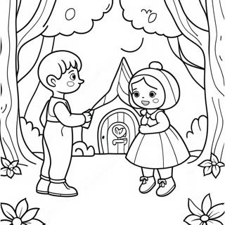 Pagina Para Colorir De Joao E Maria No Bosque 44203-36765