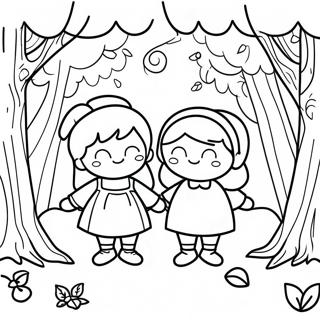 Pagina Para Colorir De Joao E Maria No Bosque 44203-36766