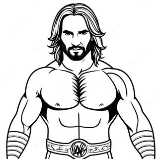 Pagina Para Colorir Do Seth Rollins Wwe 44232-36792