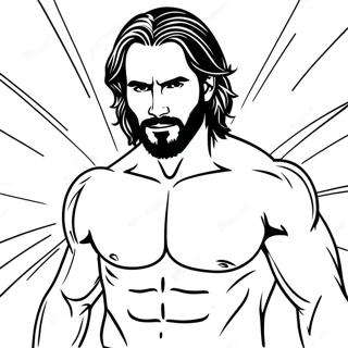 Pagina Para Colorir Do Seth Rollins Em Acao 44233-36788