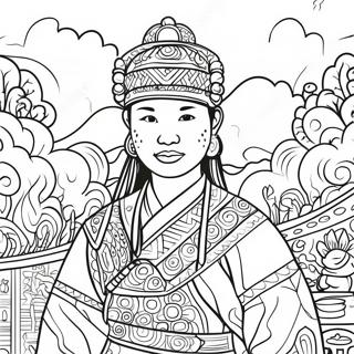 Pagina Para Colorir Da Celebracao Do Festival Hmong 44403-36923