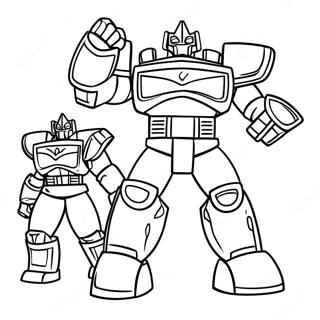 Mighty Megazord Em Acao Pagina Para Colorir 44413-36930