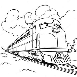 Aventura Do Trem Mighty Express Pagina Para Colorir 44433-36940