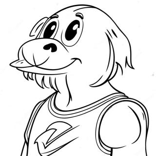 Pagina Para Colorir Do Mascote Dos Cleveland Cavaliers 44483-36990