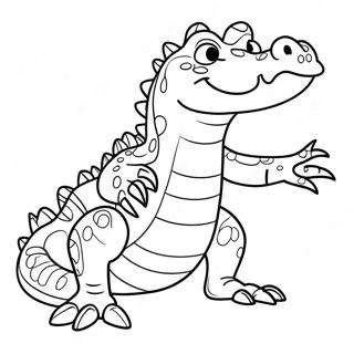 Pagina Para Colorir De Crocodilo Assustador 44502-37003