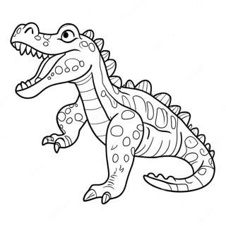 Pagina Para Colorir De Crocodilo Assustador 44502-37004