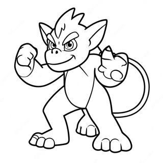 Infernape Páginas Para Colorir