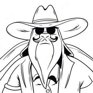 Yosemite Sam Com Chapeu De Cowboy Pagina Para Colorir 44713-37171