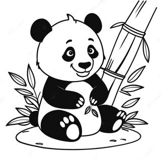 Pagina Para Colorir Do Panda Fofo Entre Os Bambus 44783-37228