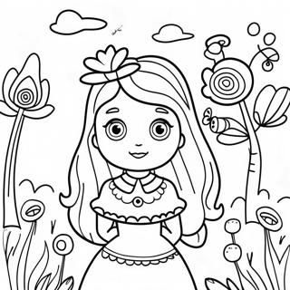 Pagina Para Colorir Jardim De Flores De Alice No Pais Das Maravilhas 44793-37239