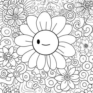 Pagina Para Colorir Flor Colorida De Takashi Murakami 44823-37260