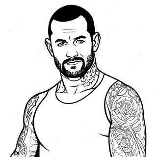 Cm Punk Páginas Para Colorir