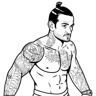 Pagina Para Colorir Cm Punk 44852-37279