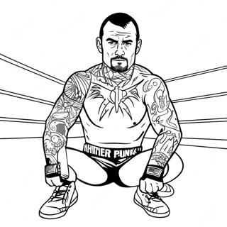 Pagina Para Colorir Cm Punk No Ringue 44853-37283