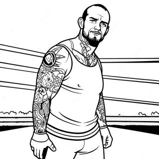 Pagina Para Colorir Cm Punk No Ringue 44853-37284