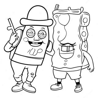 Pagina Para Colorir Do Spongebob Em Traje De Peregrino 44893-37310