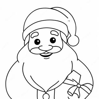 Pagina Para Colorir Do Papai Noel De Natal Fofo 44913-37328