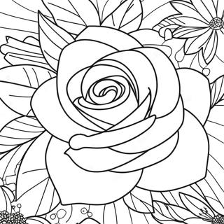 Pagina Para Colorir De Contorno De Rosas 44952-37354