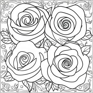 Pagina Para Colorir De Contorno De Rosas 44952-37355