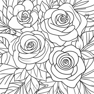 Pagina Para Colorir De Contorno De Rosas 44952-37356