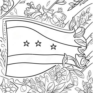 Pagina Para Colorir Da Bandeira De Honduras 45052-37434