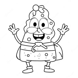 Spongebob De Natal Páginas Para Colorir