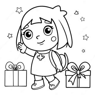 Pagina Para Colorir Da Dora No Natal 45343-37660