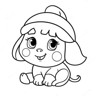 Pagina Para Colorir Da Dora Com Um Chapeu De Papai Noel Festivo 45344-37667