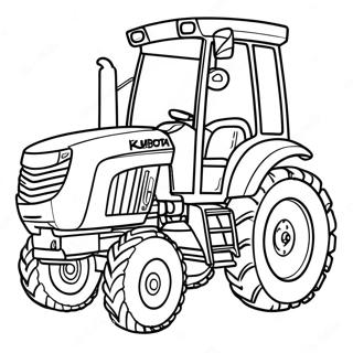 Pagina Para Colorir Do Trator Kubota 45363-37676