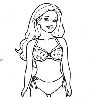 Pagina Para Colorir Da Barbie Em Um Maio Colorido 45384-37698